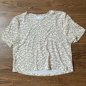 cheetah print t-shirt